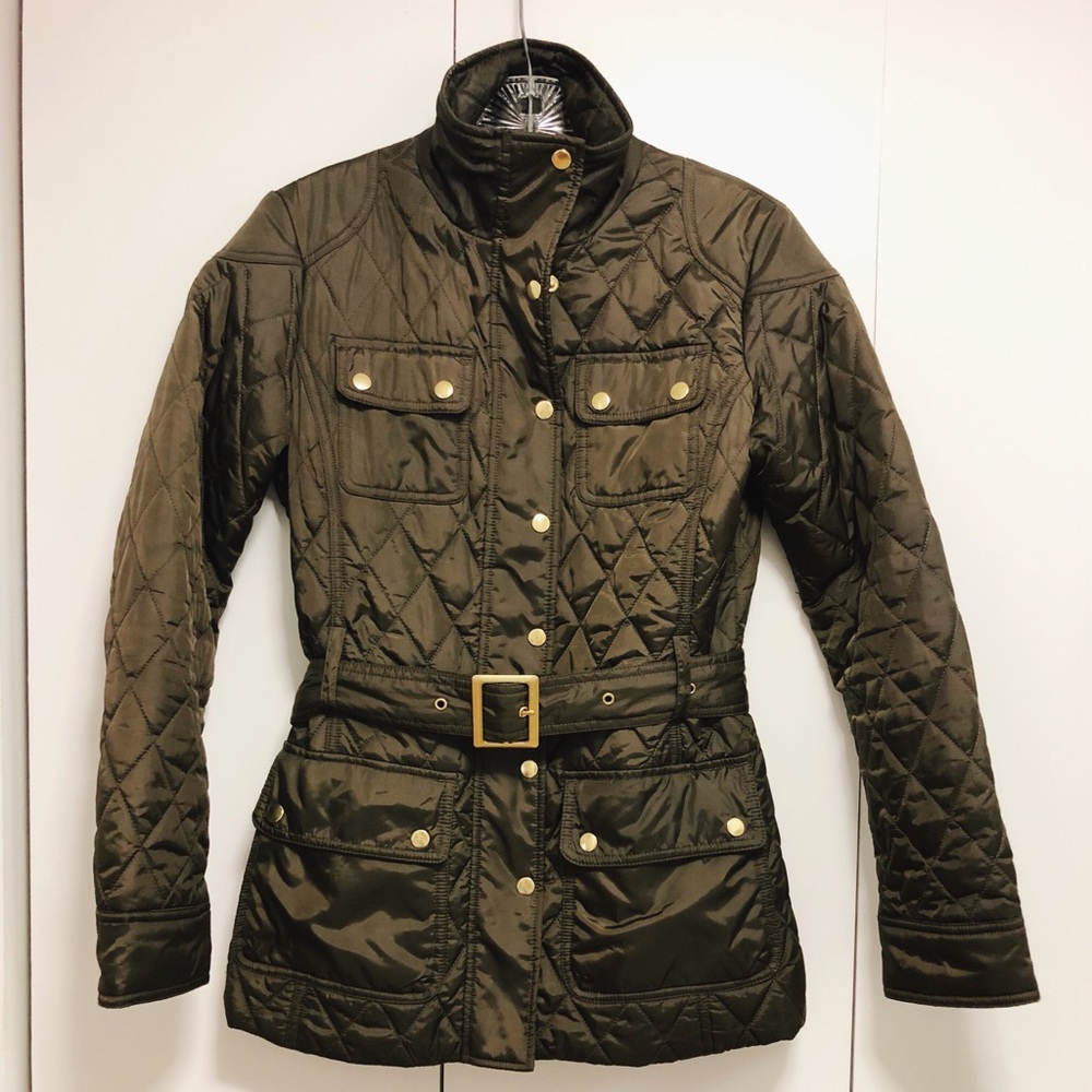 Banana Republic Quilted Jacket in Olive Green - SM